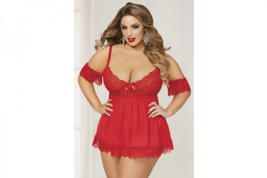 STM 10829X Luminary Babydoll Set Queen