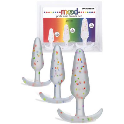 Doc Johnson Pride Silicone Anal Trainer Set 3 Pce