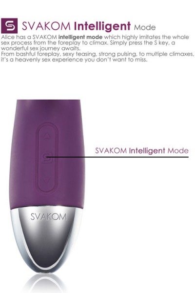 Svakom Alice 7" Intelligent Rabbit Vibrator