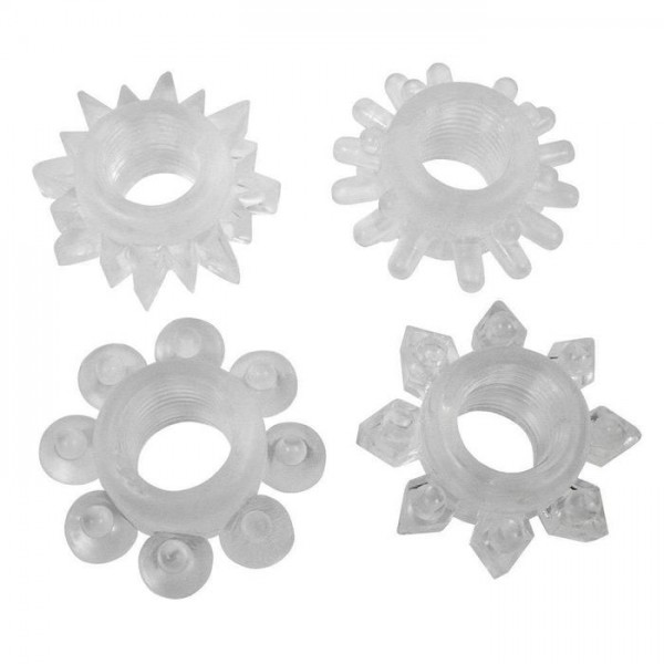 Textured Cock Ring Set - Have Rock Hard Long Lasting Erections!