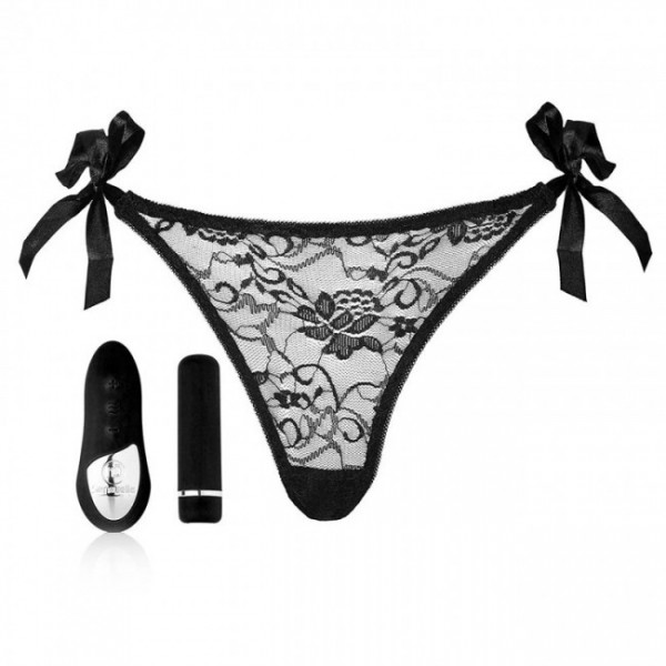 NU Sensuelle Rechargeable Pleasure Lace-Up Panty Vibrator