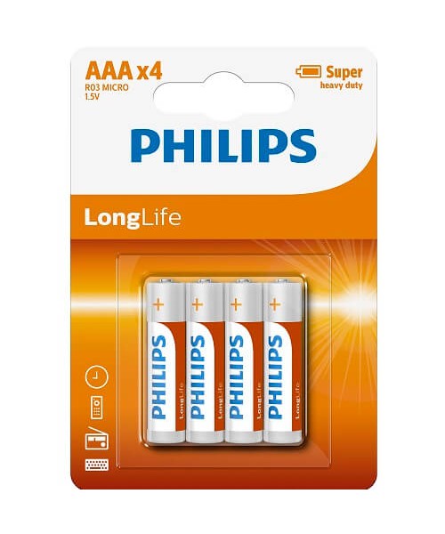4 Pack AAA Size Batteries
