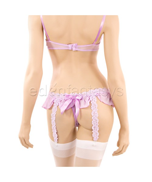 Lace bra and skirtini set