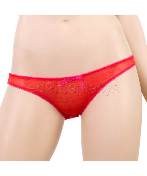 Lace-up bra and panty