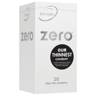 Ansell Lifestyles Zero Uber Thin Condoms 20 Pack