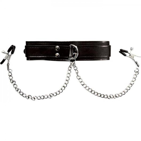 Collar with nipple clamps