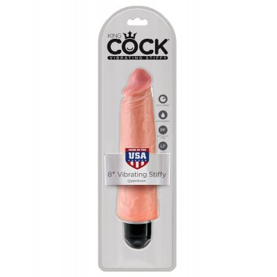 King Cock 8 in Vibrating Stiffy