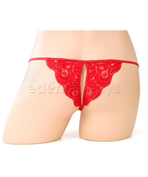 Lace crotchless panty — image 6 of 17