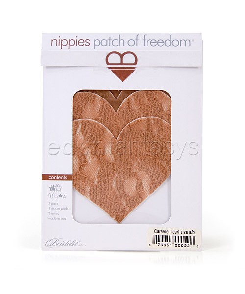 Caramel heart pasties