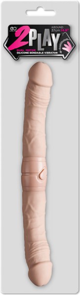 14.5" 2 Play Vibrating Double Dong