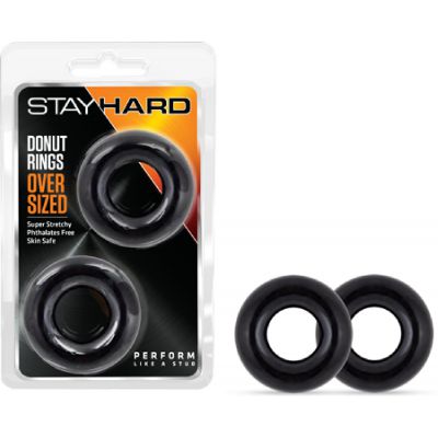 Donut Rings Oversized Black