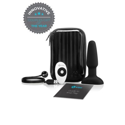 B Vibe Rimming 6 Silicone Butt Plug with Remote