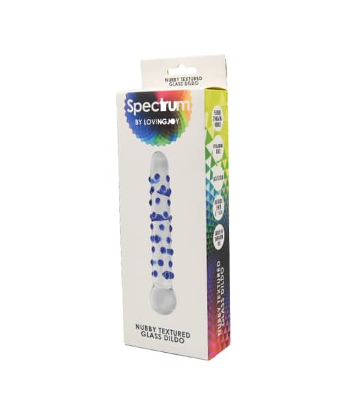 Spectrum Nubby Textured Glass Dildo