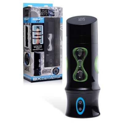 LoveBotz Beat It 8 Rechargeable Rotating Masturbator