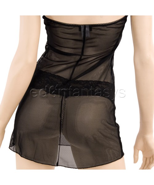 Lycra net chemise set