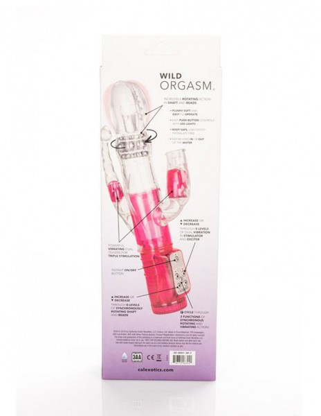 CalExotics Wild Orgasm French Kiss Triple Stimulating Vibrator