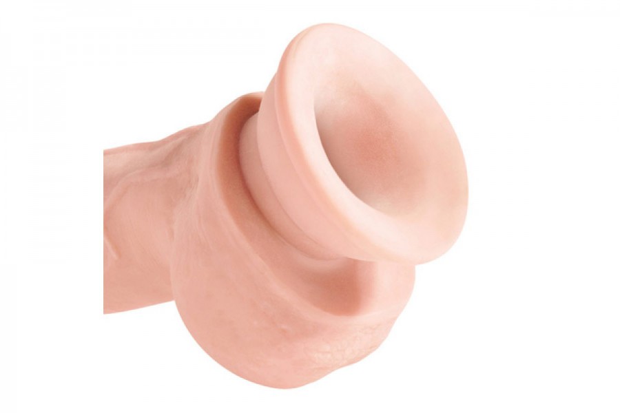 King Cock Plus 8 In Triple Density Fat Cock with Balls