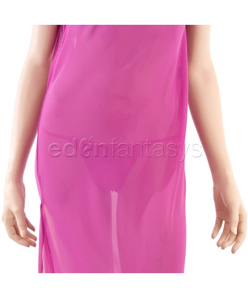 Loungerie gown and g-string