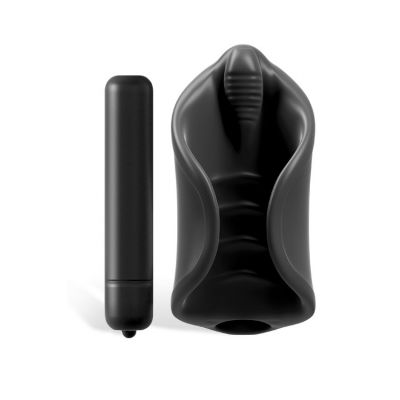 Pipedream Vibrating Silicone Stroker with Removable Bullet