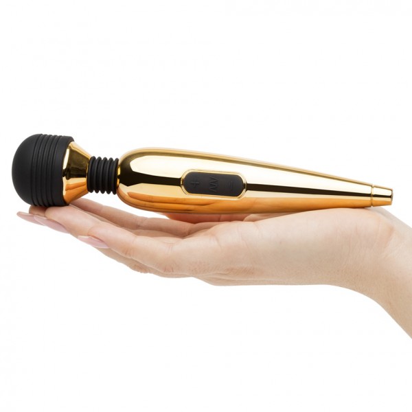 Lovehoney Deluxe Rechargeable Mini Gold Massage Wand Vibrator — image 4 of 12