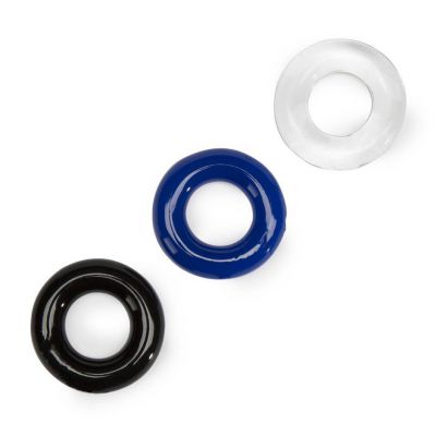 BASICS Doughnut Cock Ring Multipack 3 Pack