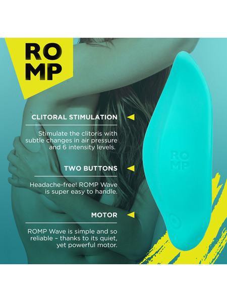 Romp Wave 4.6" Flexible Silicone Lay On Massager