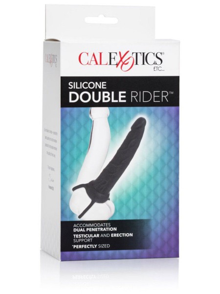 Silicone Love Rider Dual Penetrator - Black