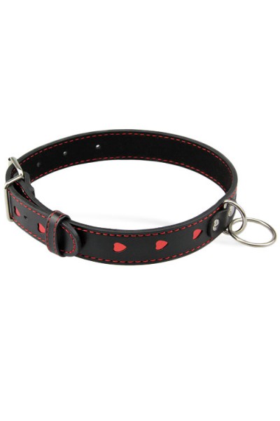 Berlin Baby Love Heart Faux Leather Collar