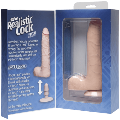 The Realistic Cock UR3 9 in SLIM With Balls