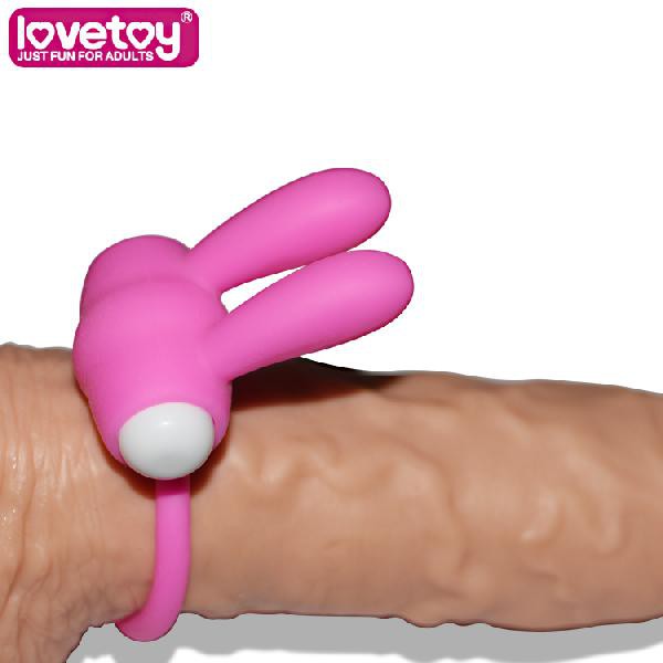 Power Clit Cockring Rabbit Black