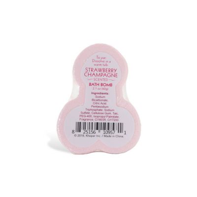 Kheper Games Strawberry Champagne Scented Penis Bath Bomb