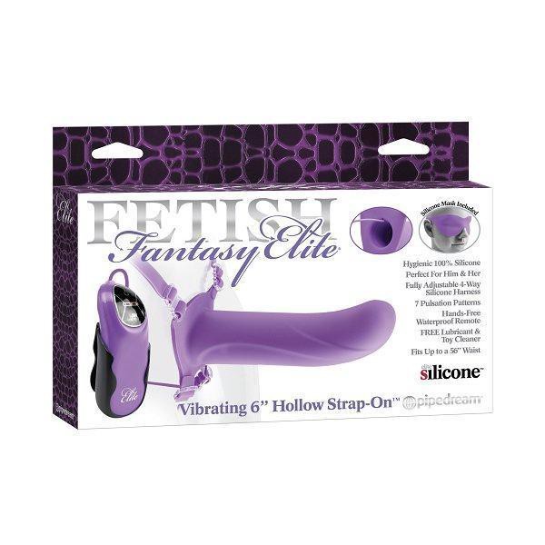Fantasy Elite Vibrating 6" Hollow Strap-On — image 4 of 4