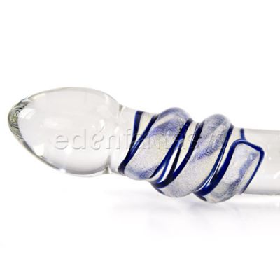 Clear spiral and dichroic ribbed double dong