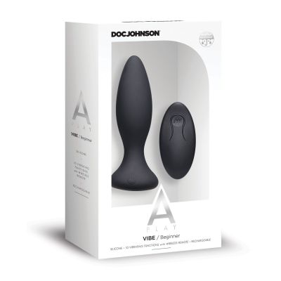 A Play VIBE Rechargeable Silicone Anal Plug w Remote
