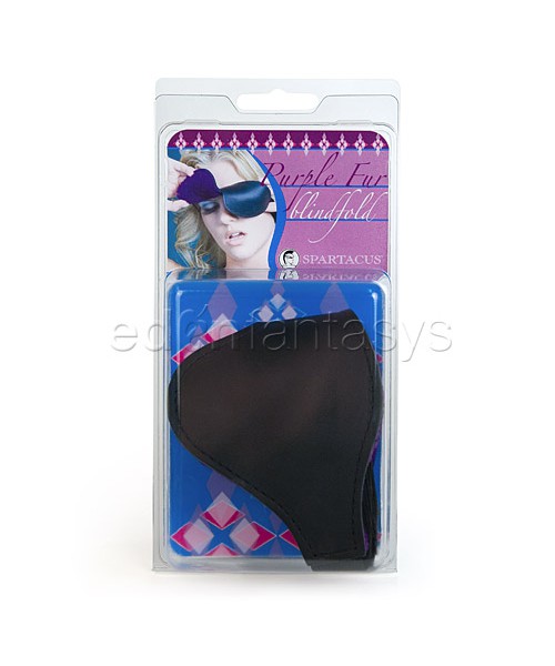 Purple fur blindfold