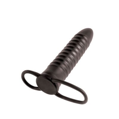 Fetish Fantasy Limited Edition Ribbed Double Trouble Black