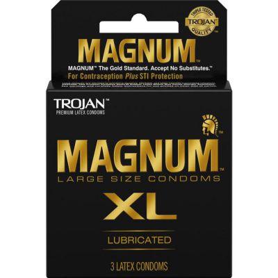 Trojan Magnum XL Lubricated Condoms 3 Pack 12 Pack Available