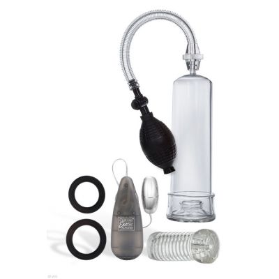 California Exotic Penis Pump Masturbator Cock Rings Vibrator Set 5 Pce