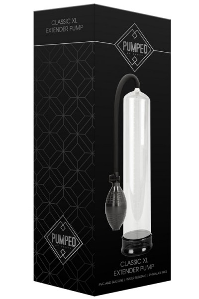 Shots Toys Classic 13.4" XL Extender Penis Pump - Squeeze Ball