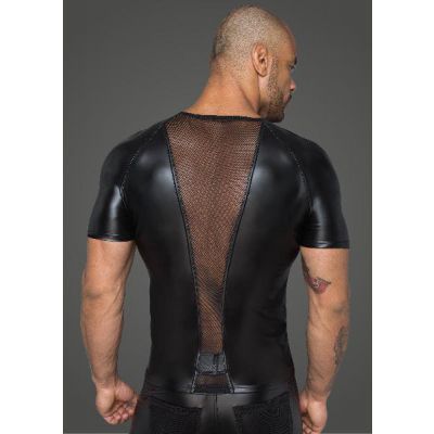 Power Wetlook Men T shirt With 3D Net
