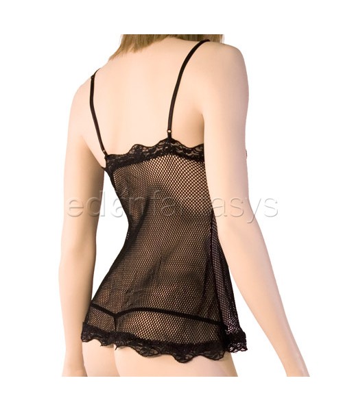 Fishnet chemise set