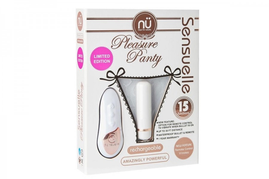 NU Sensuelle Rechargeable Pleasure Lace-Up Panty Vibrator