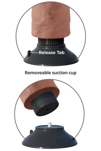 Pipedream Vibrating Bendable 6" Dong with Removable Suction Cup