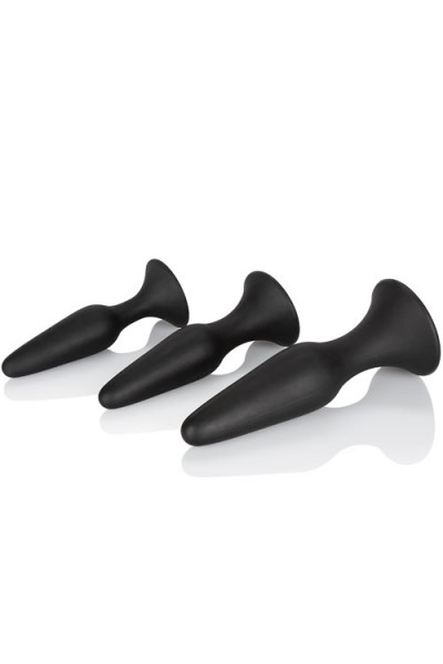 California Exotic Silicone Anal Douche & Butt Plugs (4 Pce Kit)