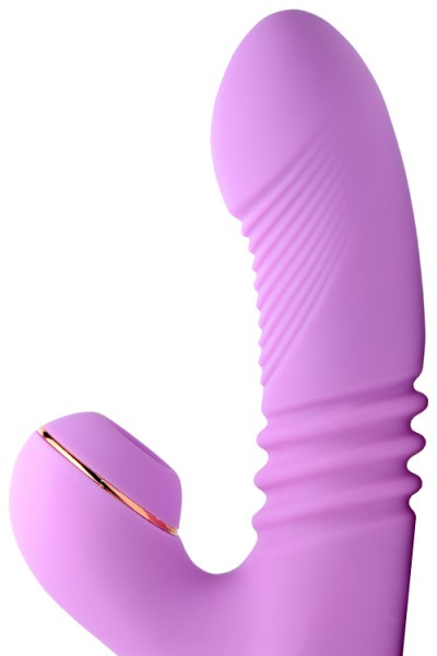 Inmi Shegasm 9" Thrusting Suction Rabbit Vibrator