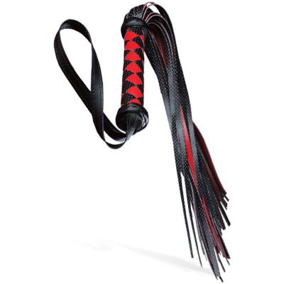 Adam and Eve Vegan Leather Diamond Patterned Flogger