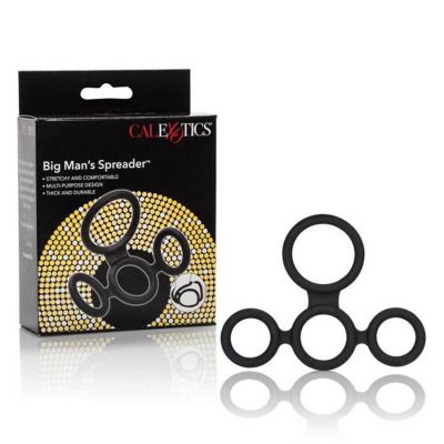 Big Man s Spreader Silicone Erection and Scrotum Enhancing Cock Ring