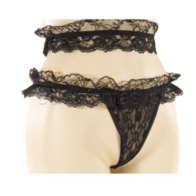 Naughty nightwear choker w panty
