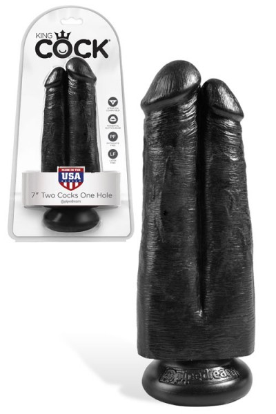 Pipedream 7" Two Cocks One Hole Double Dildo