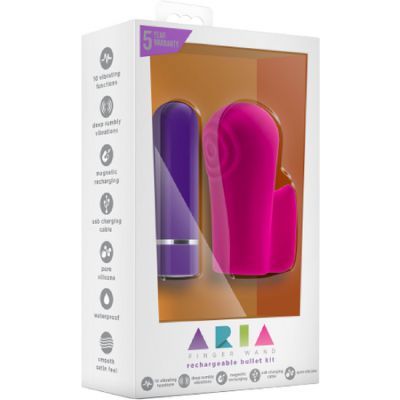 Finger Wand Rechargeable Bullet Kit Pink
